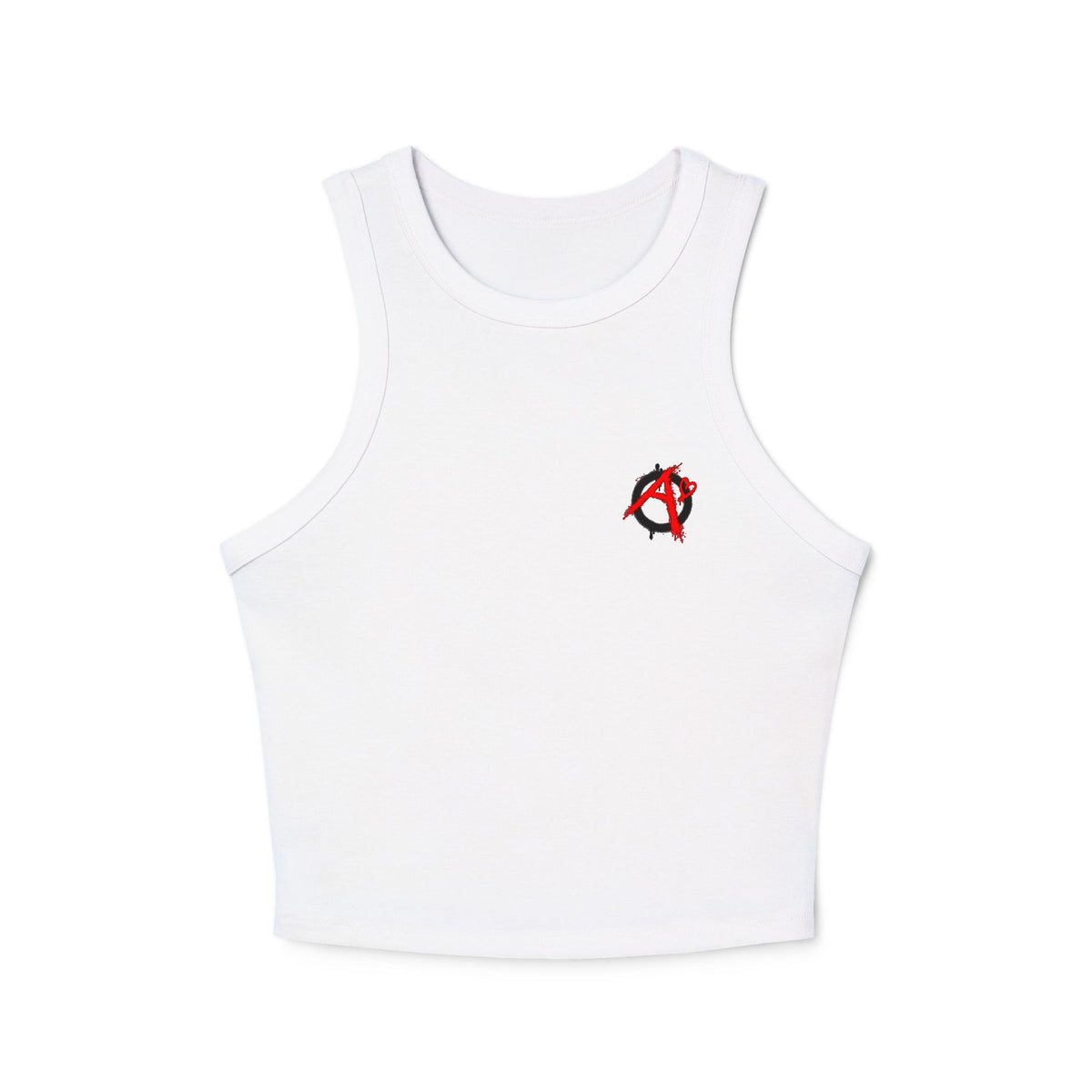 Arb's Garage Logo Women's Cropped Micro Rib Tank