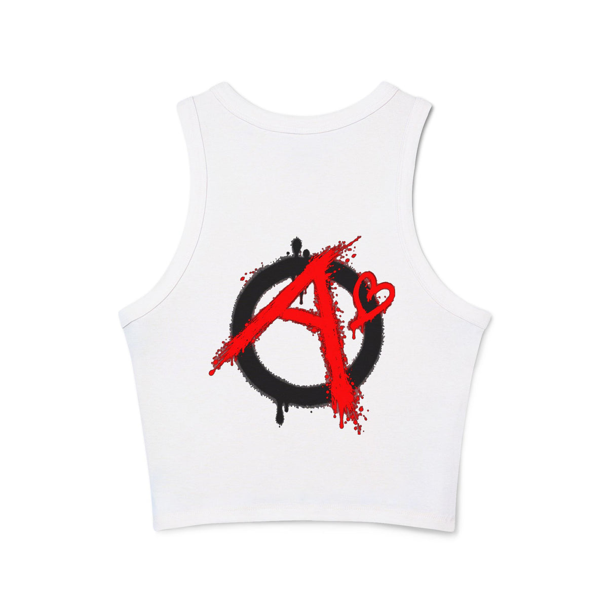 Arb's Garage Logo Women's Cropped Micro Rib Tank