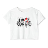 I'm a Good Girl Women's Crop Top