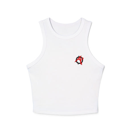 Arb's Garage Logo Women's Cropped Micro Rib Tank