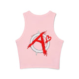 Arb's Garage Logo Women's Cropped Micro Rib Tank