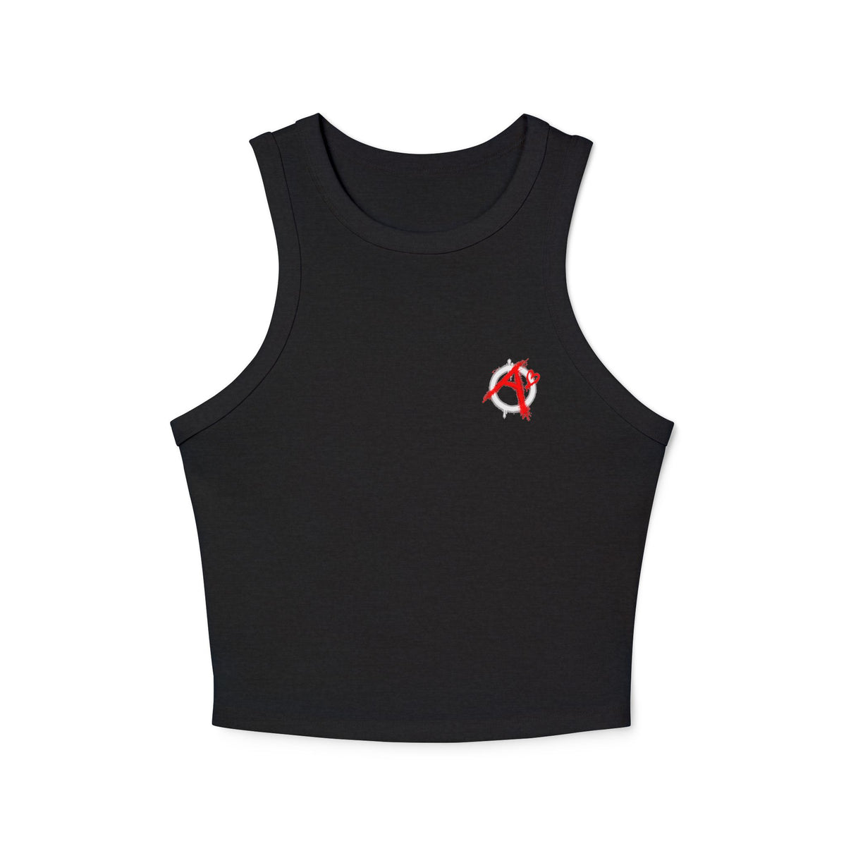 Arb's Garage Logo Women's Cropped Micro Rib Tank